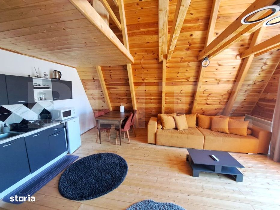 Oportunitate de investitie – 3 Cabane A-Frame la cheie in Moieciu
