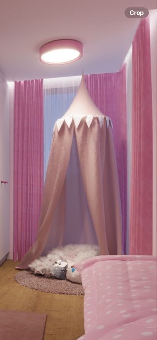 Детска розова палатка за момиче