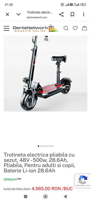 Trotineta electrica off road  Original