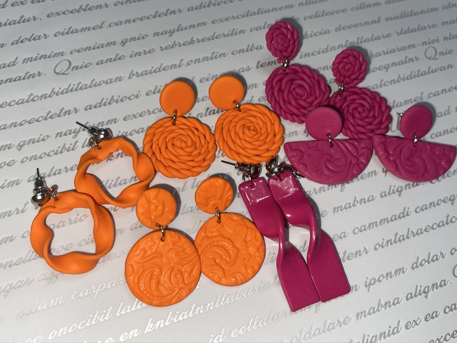 Ръчно изработени обеци от полимерна глина