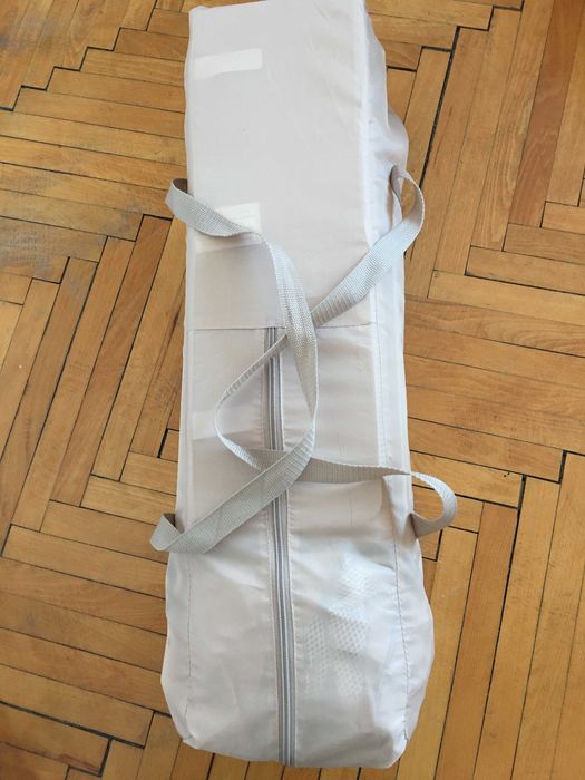 детска кошара със матрак и надматрачна постелка, сгъваема