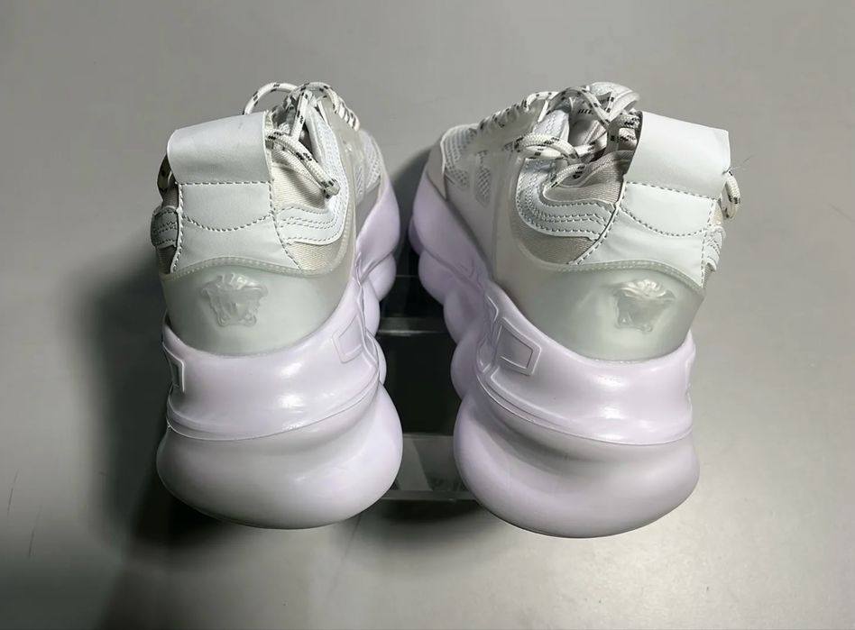 Adidași Versace Chain Reaction unisex Albi