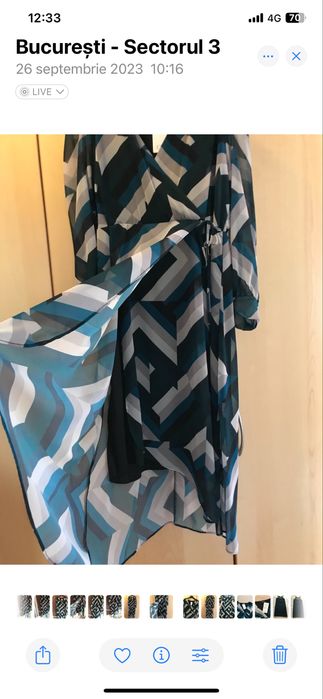 Vand rochie versatila , cu eticheta 46