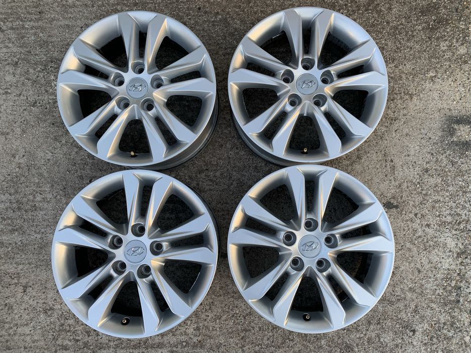 4ри броя оригинални алуминиеви джанти 5х114,3 16ки  за Хюндай/Hyundai