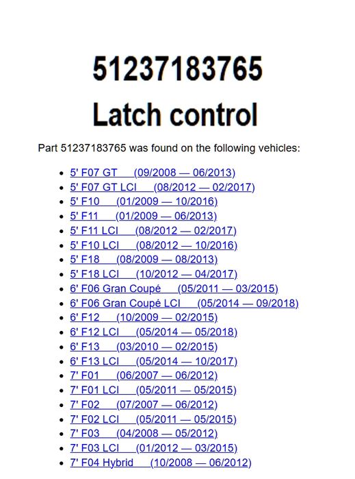 Жило С Дръжка За Освобождаване На Преден Капак Bmw, F10 F11 , Gt F07