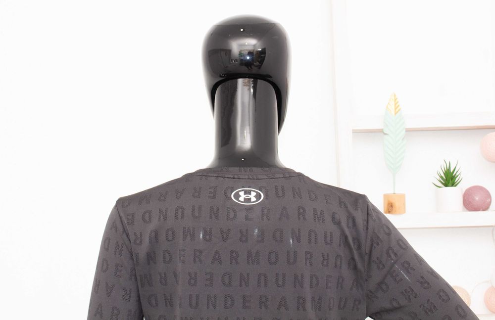Under Armour дамска блуза сива дълъг ръкав принт loose fit S