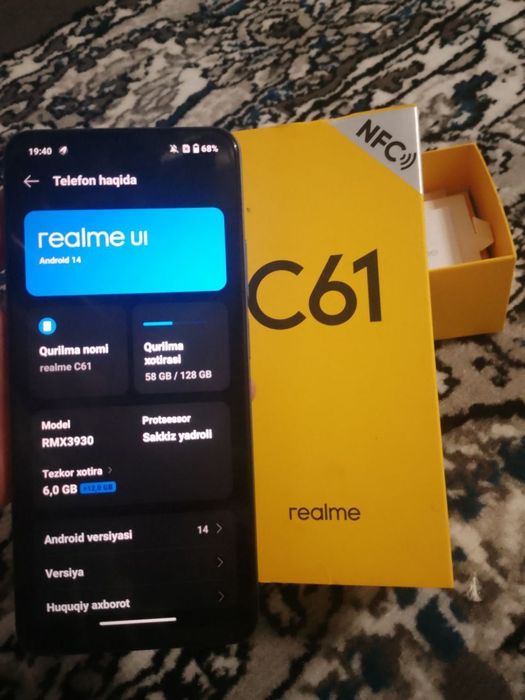 Реалме С61 128/12 абменга тел кк