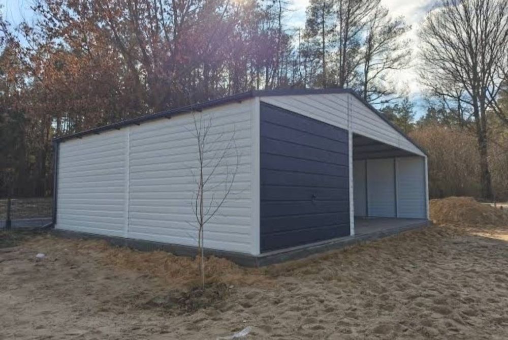 Vând garaj auto pe structura metalica