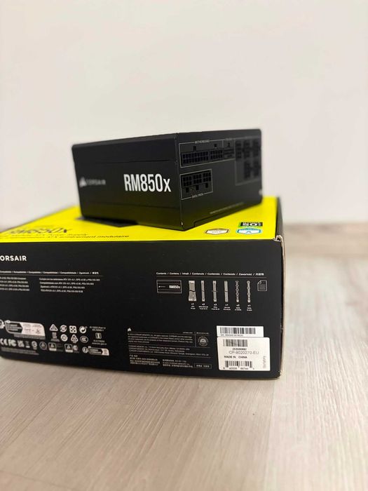 Sursa Corsair RM850x, Cybenetics Gold, 850W, 12VHPWR, ATX 3.1, Full Modulara, Negru GARANTIE