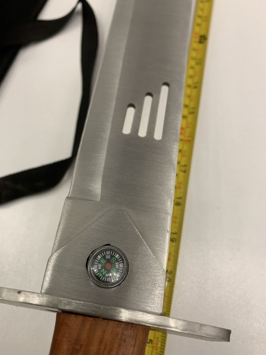 Sabie tip maceta cu busola 70cm husa cadou colectionari pescuit