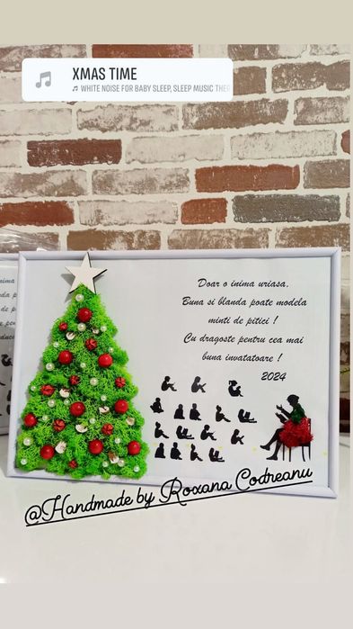 Tablouri si plachete din lemn cu licheni