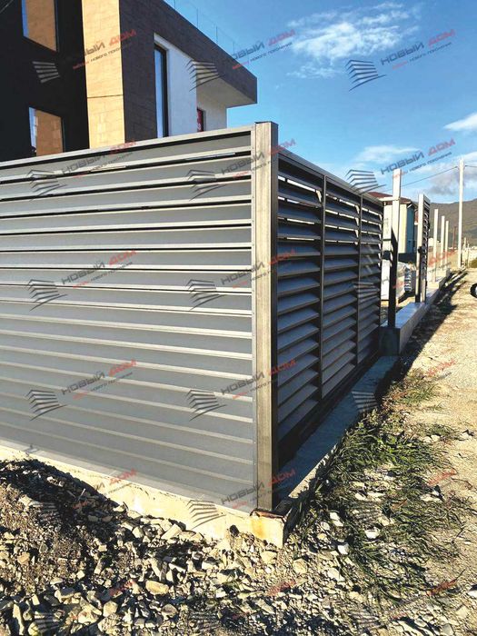 Забор жалюзи еврожалюзи