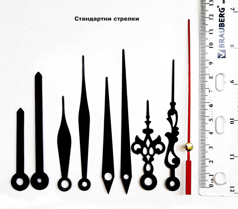 Качествени Механизми за Стенни Часовници с Дълга Ос/Резба.Безшумен Механизъм за Стенен Часовник с Плавен Ход.Смяна на Цъкащ Механизъм Стрелки 3D Цифри