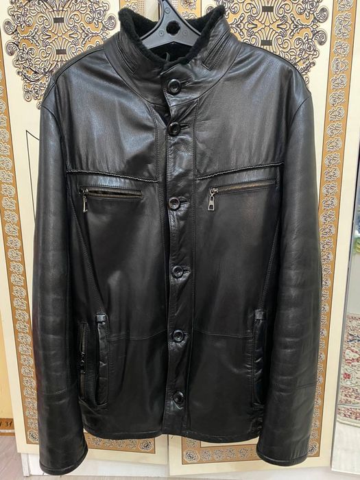 Куртка дубленка кожа 48