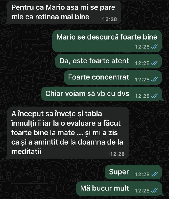 Meditatii Matematica, clasele I-XII