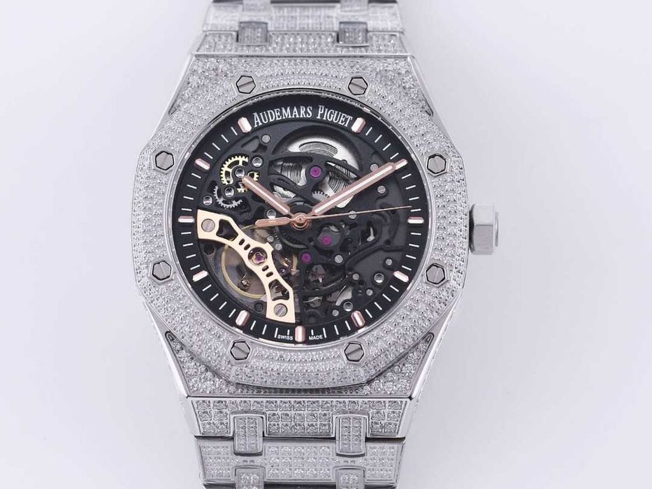 Автоматичен мъжки часовник Audemars Piguet Royal Oak Iced Out