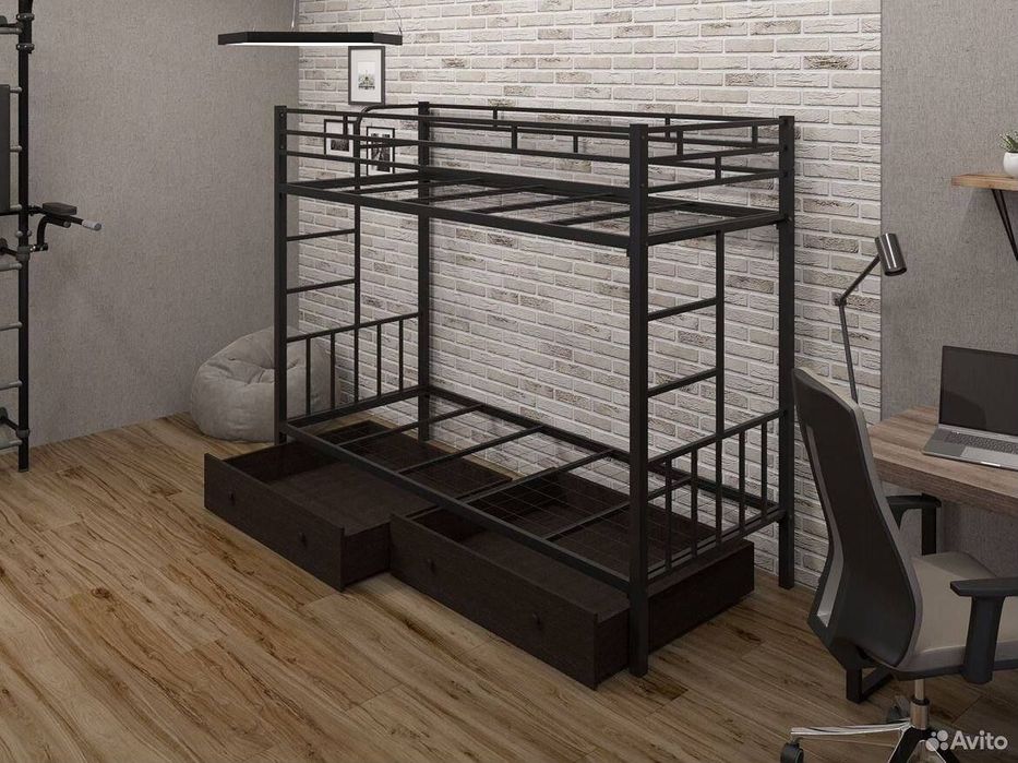 Двухъярусная кровать Loft krovat темир крават metal kalavat 2 qavatli