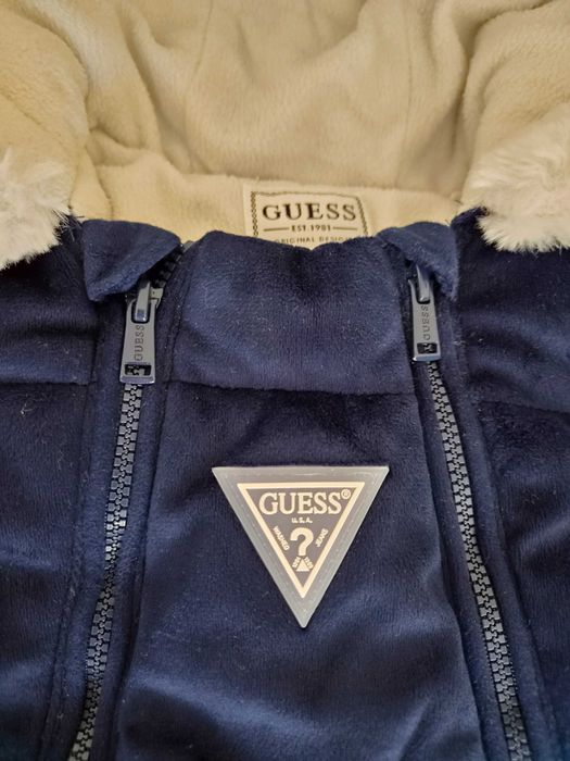 Guess Бебешки космонавт за момче SECRET BLUE