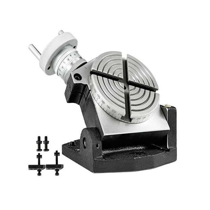 Masa rotativa robusta pentru frezare/gaurire, 100 mm