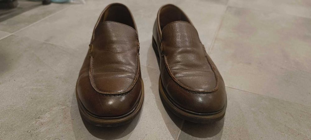 Mocasini pantofi din piele naturala barbati maro Bravelli marime 42