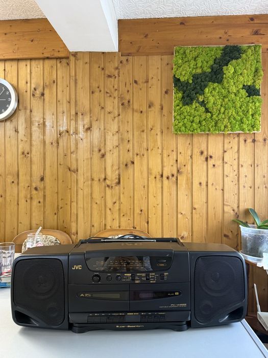 Radiocasetofon Vintage JVC PC-W222 Super Bass Horn - Stare Nou/Impecabil