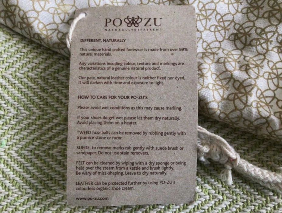 Унисекс Po-Zu меки кожени обувки-пантоф – размер 40-41