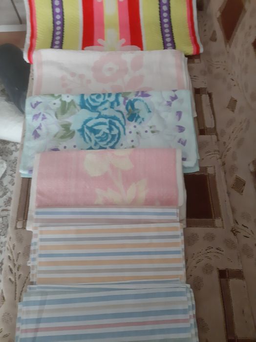 Полотенца махровые разные.полотенца для кухни х/б - Текстиль Алматы на Olx