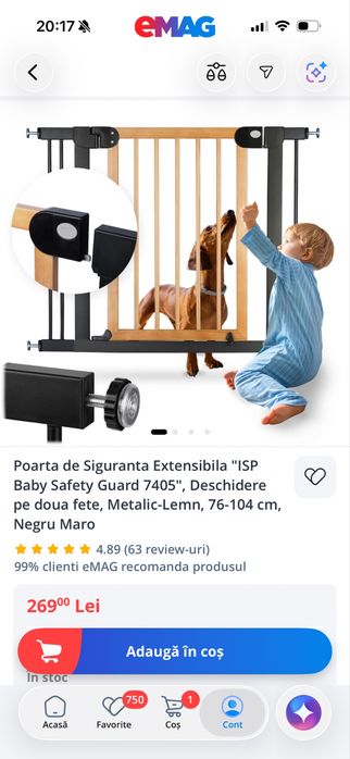 Poarta de siguranta copii