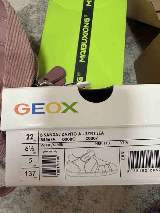 Geox детская обувь для девочек 22