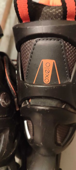 Ролери Oxelo Fit 3 JR Black Orange размер 35-38 с Каска Giro
