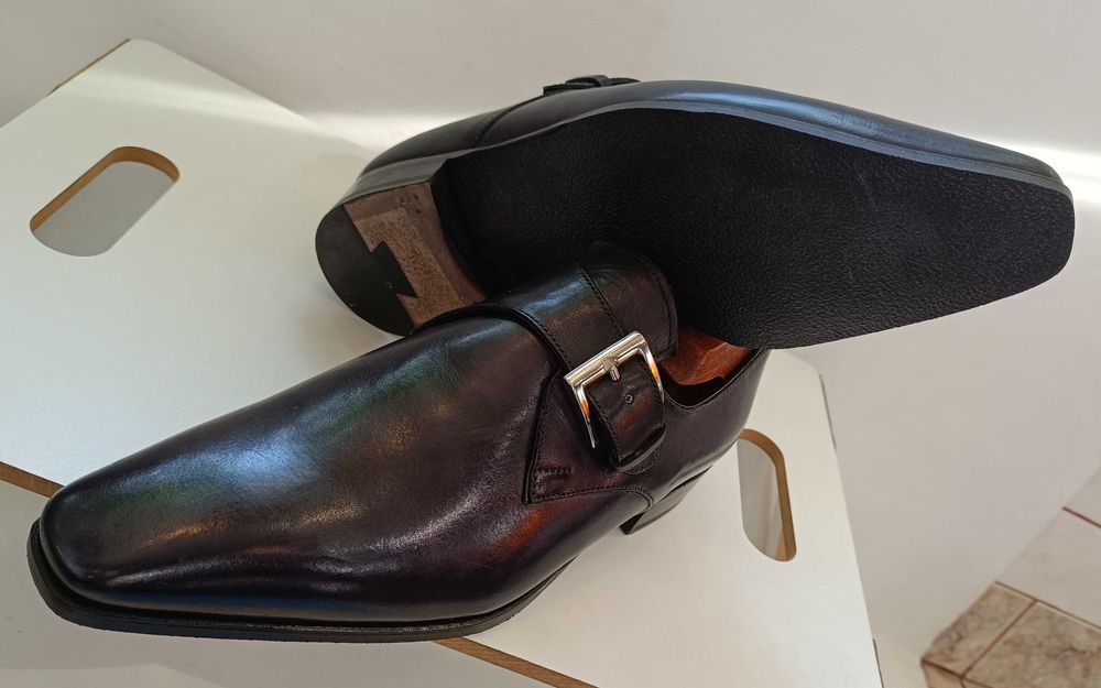 Pantofi de lux 40 42 43 44 45 46 47 monk GREVE NOI lucrati manual piel