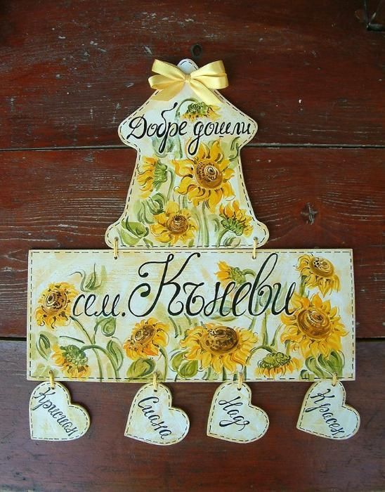 Рисувани табели за входна врата