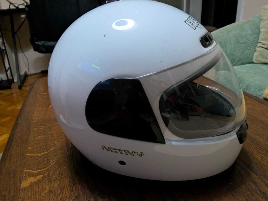 Мото каска HELIX Activy – Бяла (Full Face)