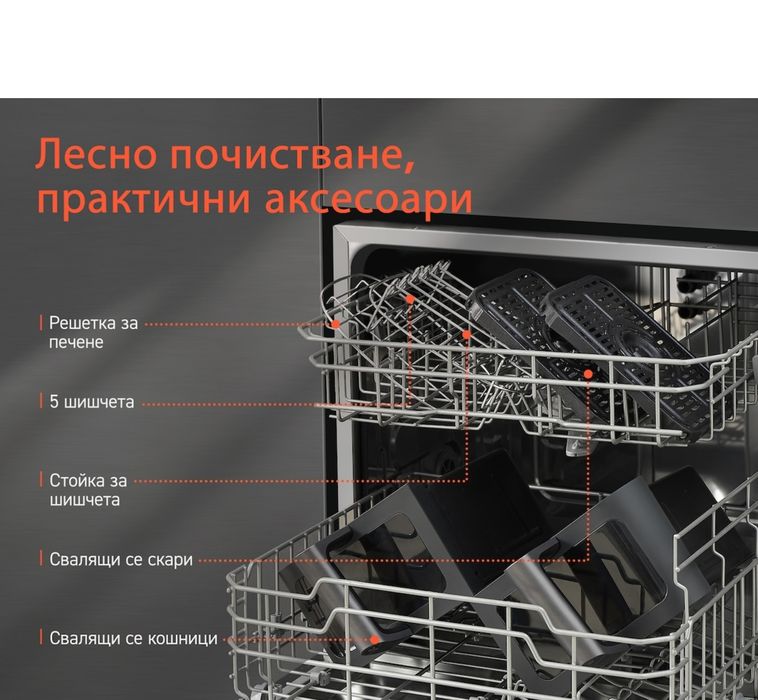Неотварян, Cosori Air fryer 2 кошници, 8.5л dual basket