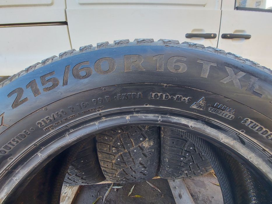 Cauciucuri 215 60 16 Continental M+S iarnă 2015 preț 540lei toate 4buc