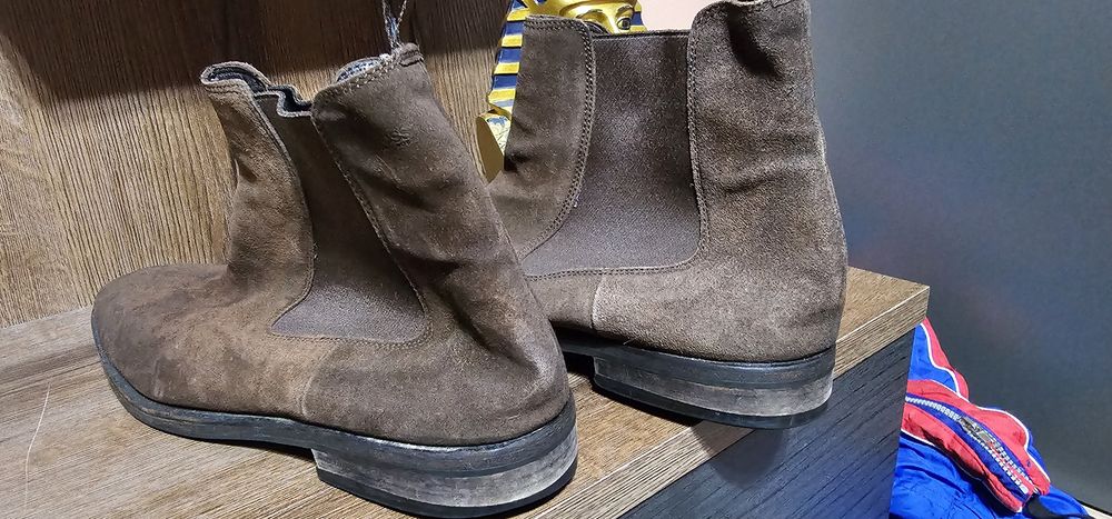 Ghete Hugo Boss piele intoarsa