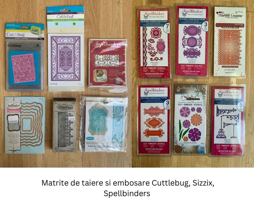 Presa si matrite taiere si embosare Sizzix Big Shot si Cuttlebug