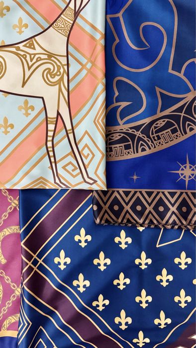 Дизайнерские шелковые платки