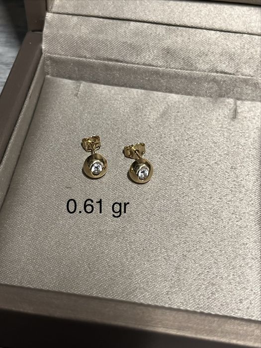 Cercei AUR 14 K-485 lei /Gr .Ca nou