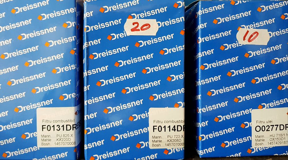 Baterii auto, piese de schimb, filtre ulei si filtru combustibil