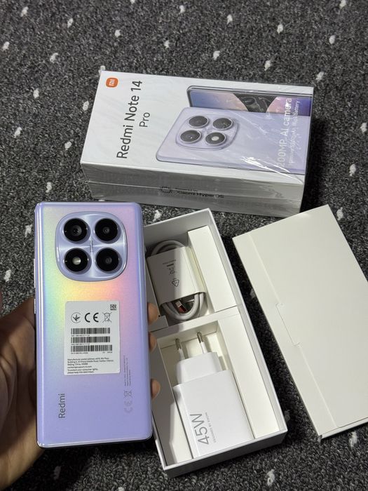 Redmi Note 14 Pro Aurora Purple 8GB RAM 256GB ROM
