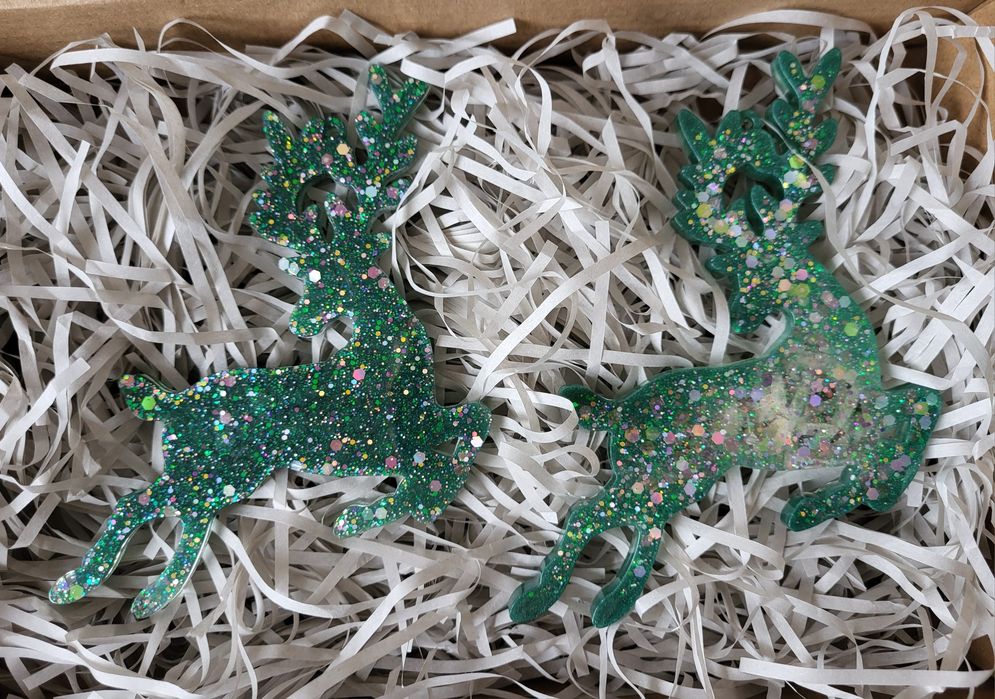 ПРОМОЦИЯ Коледни ръчно направени украшения от епоксидна смола