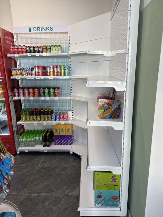 Продам стеллажи для магазина б/у
