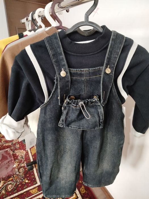 Bolalar jeans kombenizonlari