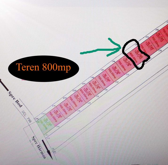Teren Intravilan BOD 800 mp Str.Caraiman