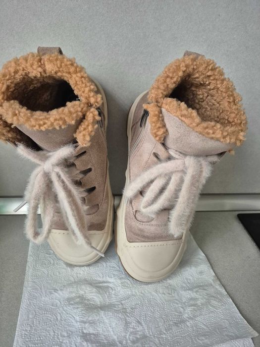 Дамски зимни кецове ,естествен велур N 38