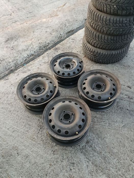 4 джанти 14ц. 4х100,ц.отврор 56,5 за Деу,Шевролет и Опел