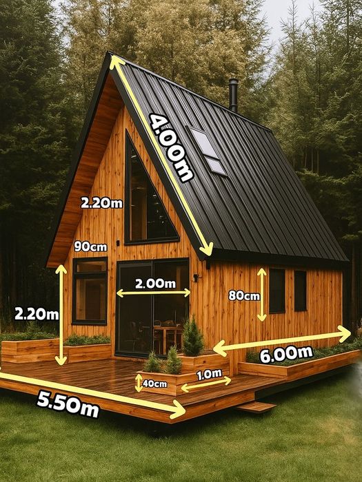Confecționăm case și cabane la comandă clientul luni