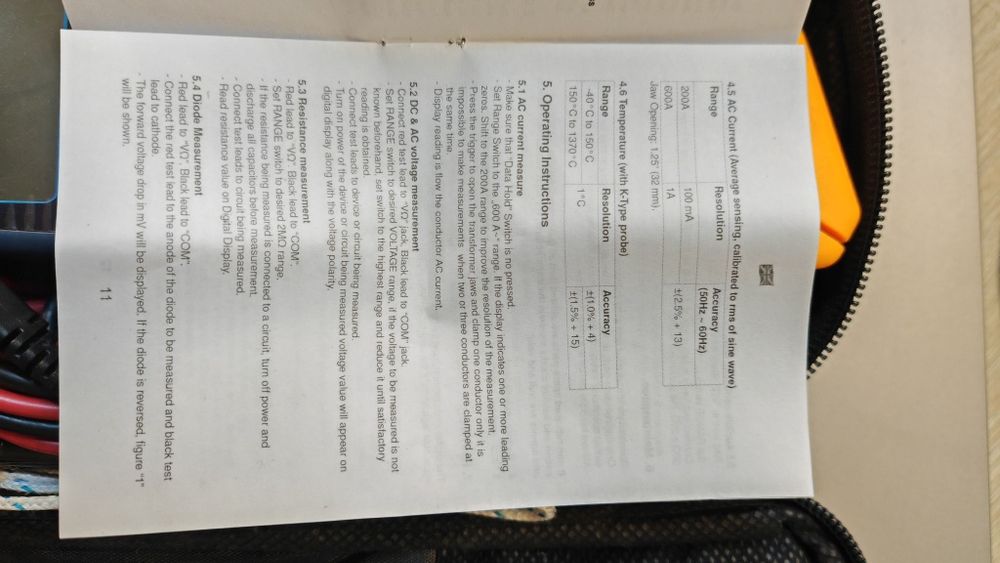 Clampmetru digital , ampermetru , multimetru