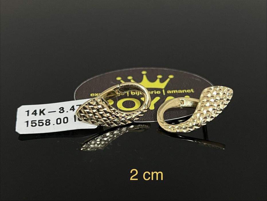 Bijuteria Royal CB : Cercei dama aur 14k 3,47gr